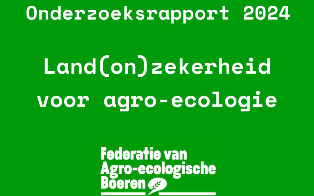 Land(on)zekerheid voor agro-ecologie